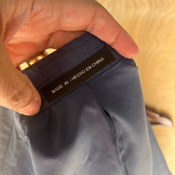 Perry Ellis Portfolio Blazer Wool Blend 36R Slim Fit Sports Jacket 2 Button - Picture 6 of 8